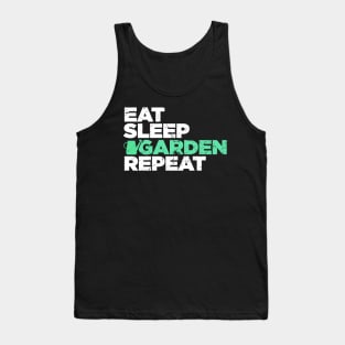 Eat, Sleep, Garden | Funny Gardening Graphic Tank Top